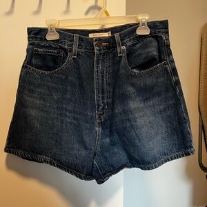 Levi's Dark Blue Jean Shorts